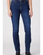 Wrangler Дамски дънки Kensington - slim fit - висока талия - тъмносин - памук
