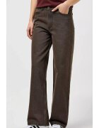 Wrangler Дамски дънки Loose Straight широки кафяви памук