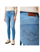 Wrangler Дамски дънки skinny - средна талия - 5 джоба - сини
