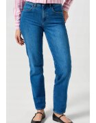 Wrangler Дамски дънки Straight - Син - Памук