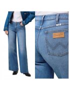 Wrangler Дамски дънки - World Wide 661 - разкроени - средна талия - 5 джоба - цип - дълги - памук - W27-L32 US