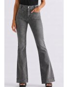 Wrangler Flare Frosted Fronts Дамски дънки Сиви