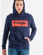 Wrangler Худи с лого и джоб кенгуру