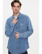 Wrangler Мъжка риза - 594381 - синьо - лиоцел