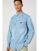 Wrangler Мъжка риза - Heritage - стандартна кройка - синя - памук
