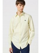 Wrangler Мъжка риза - Oxford - жълта - памук