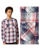 Wrangler Мъжка риза - Western Shirt - Regular Fit - Класически дизайн - Дълги ръкави -fCwqfu С копчета - Памук -