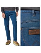 Wrangler Мъжки дънки - Frontier - права кройка - средна талия - 5 джоба - цип - дълги - памук - W33-L30 US
