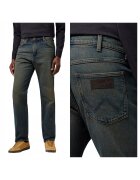 Wrangler Мъжки дънки Frontier - средна талия - 5 джоба - сини - W34xL34