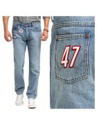 Wrangler Мъжки дънки - Greensboro - Прав силует - Ниска талия - 5 джоба - Fqwfewqgermoar - Дълги - Памук -