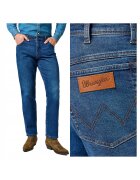Wrangler Мъжки дънки - Texas - Права кройка - Средна талия - 5 джоба - Цип - Дълги - Памук - W30-L32 US