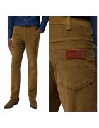 Wrangler Мъжки дънки - Texas - права кройка - средна талия - дълги - цип - 5 джоба - памук - кафяви