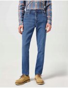 Wrangler Мъжки дънки - Texas Slim - Права кройка - Средна талия - 5 джоба - Цип - Дълги - Памук - W38-L36 US