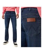 Wrangler Мъжки дънки - Texas Slim - вталена кройка - средна талия - дълги - цип - 5 джоба - памук - W38-L30 US