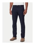 Wrangler Мъжки дънки - цип - тъмносин - памук и полиестер