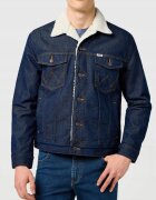 Wrangler Мъжко яке - Sherpa Denim Jacket - Regular Fit - Деним дизайн - Без качулка - С копчета - Памук - M INTL