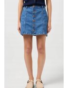 Wrangler Мини дънкова пола - памук/полиестер - синя - еластична - два джоба