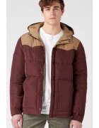 Wrangler Puffer яке - червеникаво-бежово - памук - цип - къс ръкав