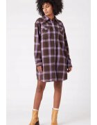Wrangler Рокля MINI DRESS - къса - 2 джоба - кафява - памук