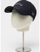 Zadig&Voltaire Раирана шапка с бродирано лого - Сив/Тъмносин