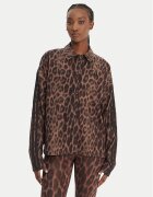 adidas Преходно яке Seasonal Essentials Leopard Print JZ0297 Loose Fit