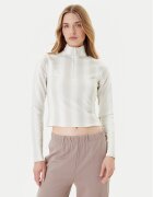 adidas Суитшърт Half-Zip Graphic Football JW3642 Екрю Regular Fit