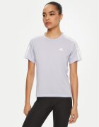 adidas Тениска от техническо трико Own the Run 3-Stripes JD2276 Regular Fit