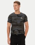 Alpha Industries Тишърт Basic T Small Logo Camo 188505C Сив Regular Fit
