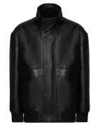 BOSS Кожено яке 50566593 Regular Fit