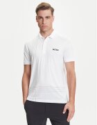BOSS Тениска с яка и копчета Check 50545692 Slim Fit