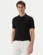 BOSS Тениска с яка и копчета Pallas 50553564 Светлосиньо Regular Fit