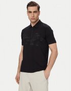 BOSS Тениска с яка и копчета Pl Globe Pattern 50559010 Regular Fit
