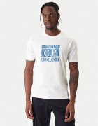 C.P. Company Тишърт 20CMTS141A110579W Екрю Regular Fit