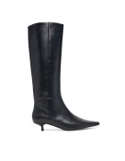 Calvin Klein Ботуши Kitten Heel High Boot Lth HW0HW03167