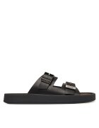 Calvin Klein Чехли Ergon Double Bar Sandal Lth HM0HM02097