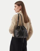 Calvin Klein Дамска чанта Emblem Aop Drawstring Bucket LV04F3785G