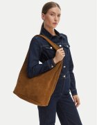 Calvin Klein Дамска чанта Slouchy Suede Leather Medium Bag LV04F3597G