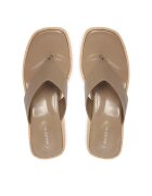 Calvin Klein Джапанки Block Heel Espa 50 Thong Lth HW0HW02902