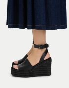 Calvin Klein Еспадрили Wedge Espad 70 Aop Lth HW0HW03138