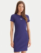Calvin Klein Jeans Ежедневна рокля Monologo Baby LV047F241G Slim Fit