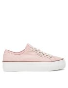Calvin Klein Jeans Гуменки Vulc Flatform Ctn Logo Tag YW0YW01838 Светлосиньо