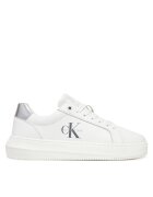 Calvin Klein Jeans Сникърси Chunky Cupsole Lth Silver YW0YW01876