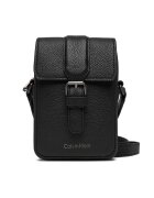Calvin Klein Мъжка чантичка Leather Slim Flap Reporter LV04D3323G