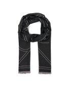 Calvin Klein Шал Emblem Repeat Lw Shawl W Fringes LV04F8074G