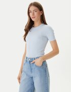 Calvin Klein Тишърт LV044D246G Екрю Slim Fit