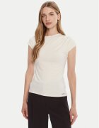 Calvin Klein Тишърт LV047B275G Екрю Slim Fit