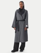 Calvin Klein Вълнено палто Long LV044H538G Regular Fit