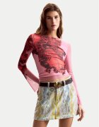 Desigual Блуза Orchid Lacroix 26SWTK50 Slim Fit