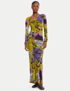 Desigual Ежедневна рокля Neckline Lacroix 25WWVK37 Slim Fit