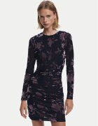 Desigual Коктейлна рокля Medora 25WWVK27 Slim Fit